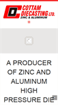 Mobile Screenshot of cottamdiecasting.com